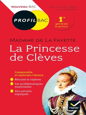 cover image of Profil--Mme de Lafayette, La Princesse de Clèves